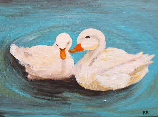 in love duck print