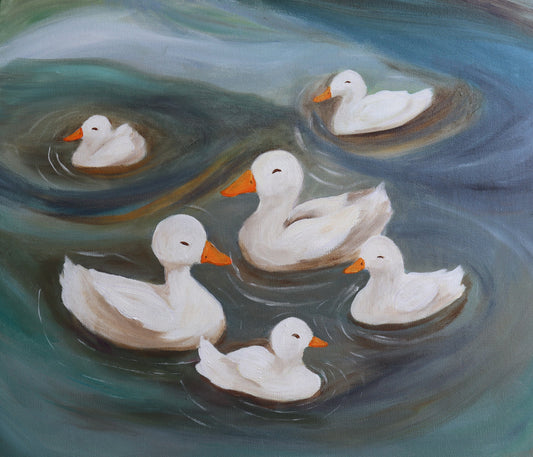 family of ducks