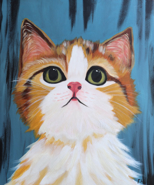 staring Cat Print