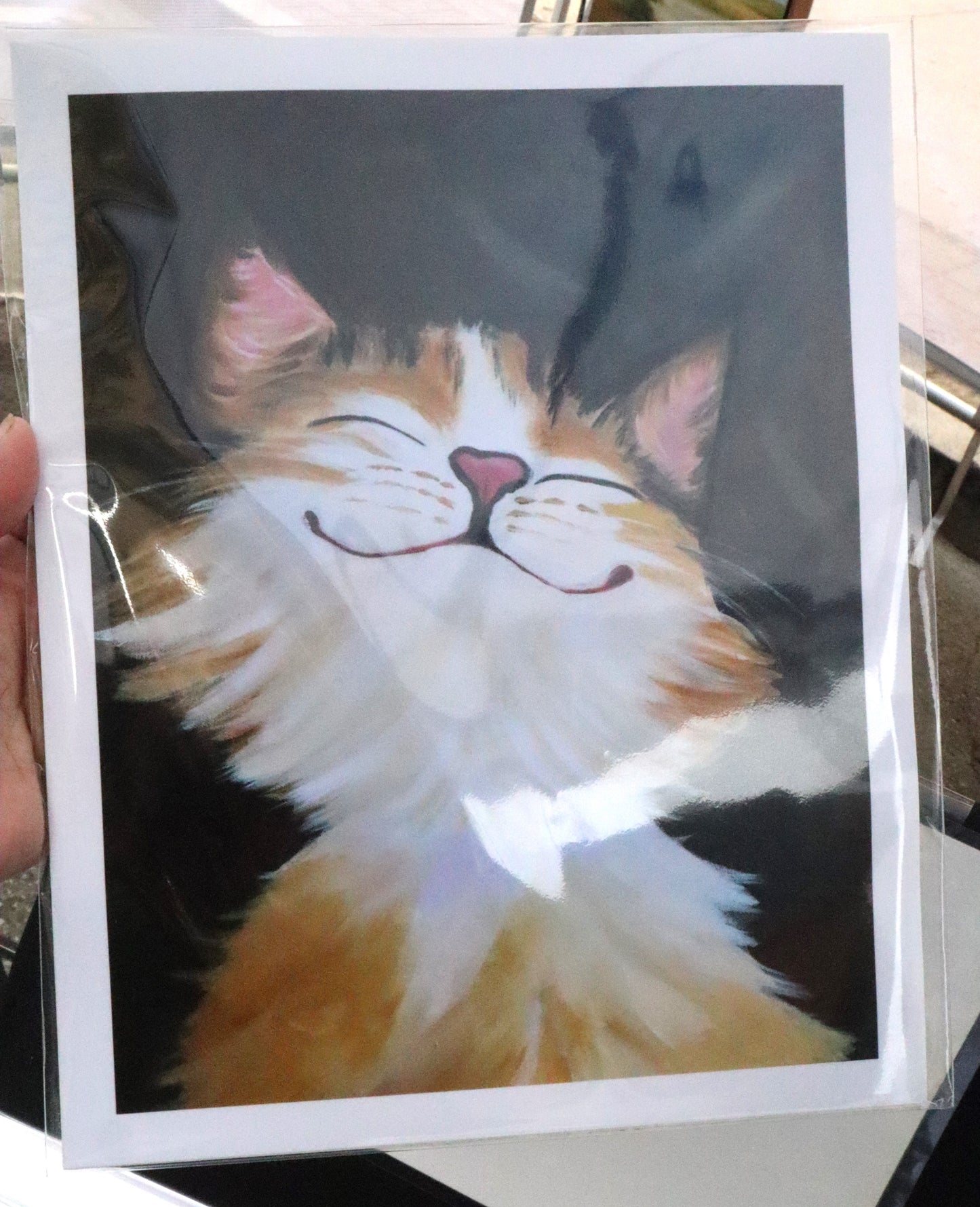 cheerful cat Print