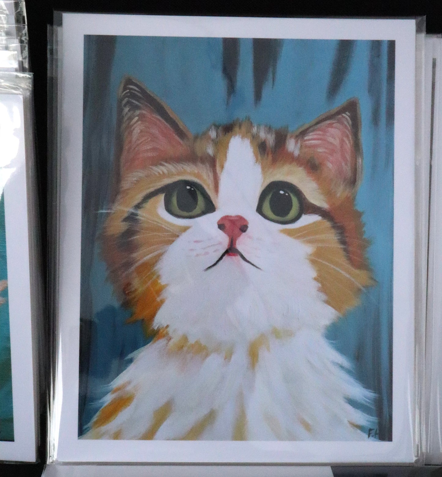 staring Cat Print